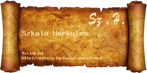 Szkala Herkules névjegykártya